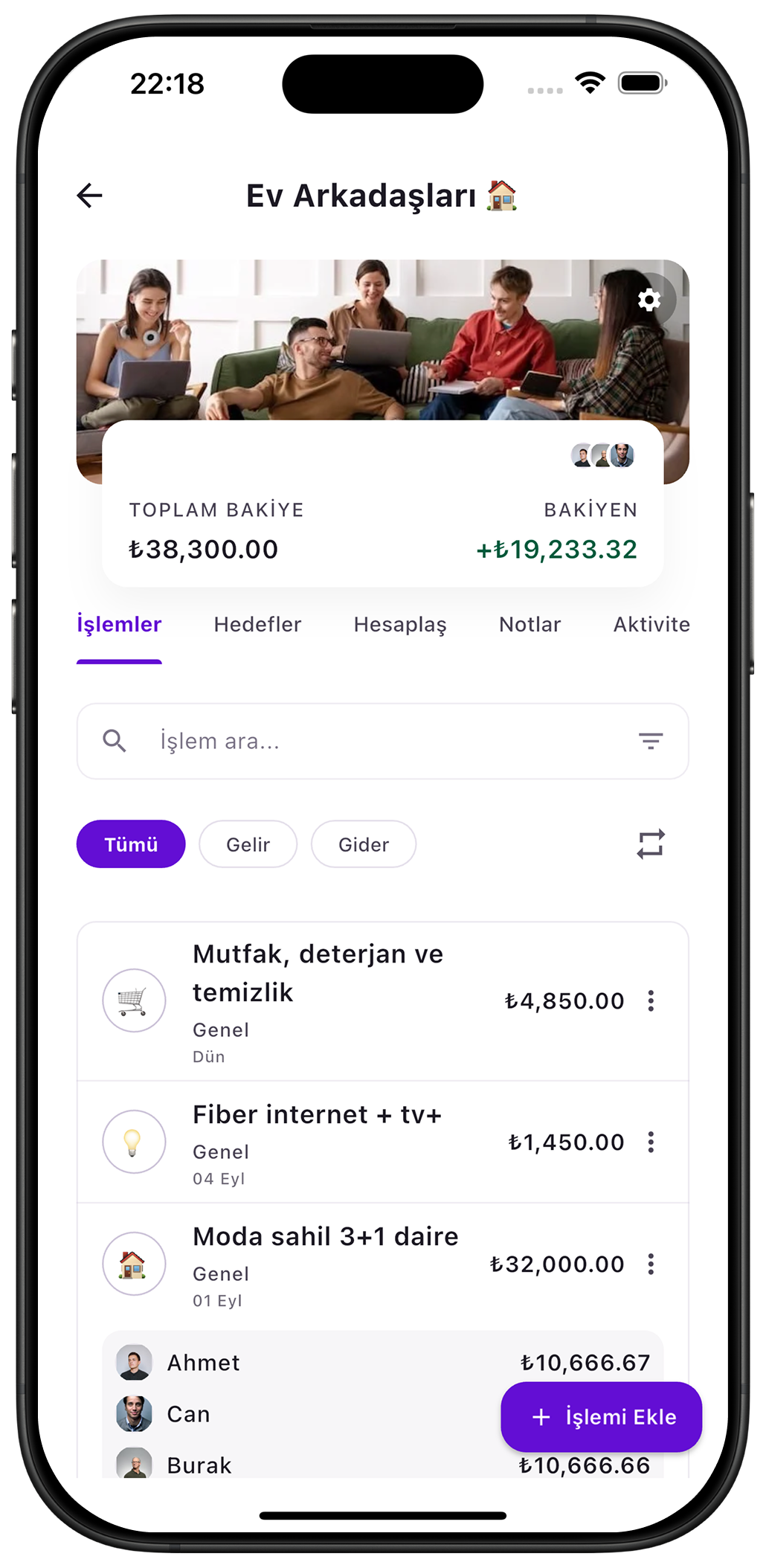 Grup & Arkadaş Yönetimi